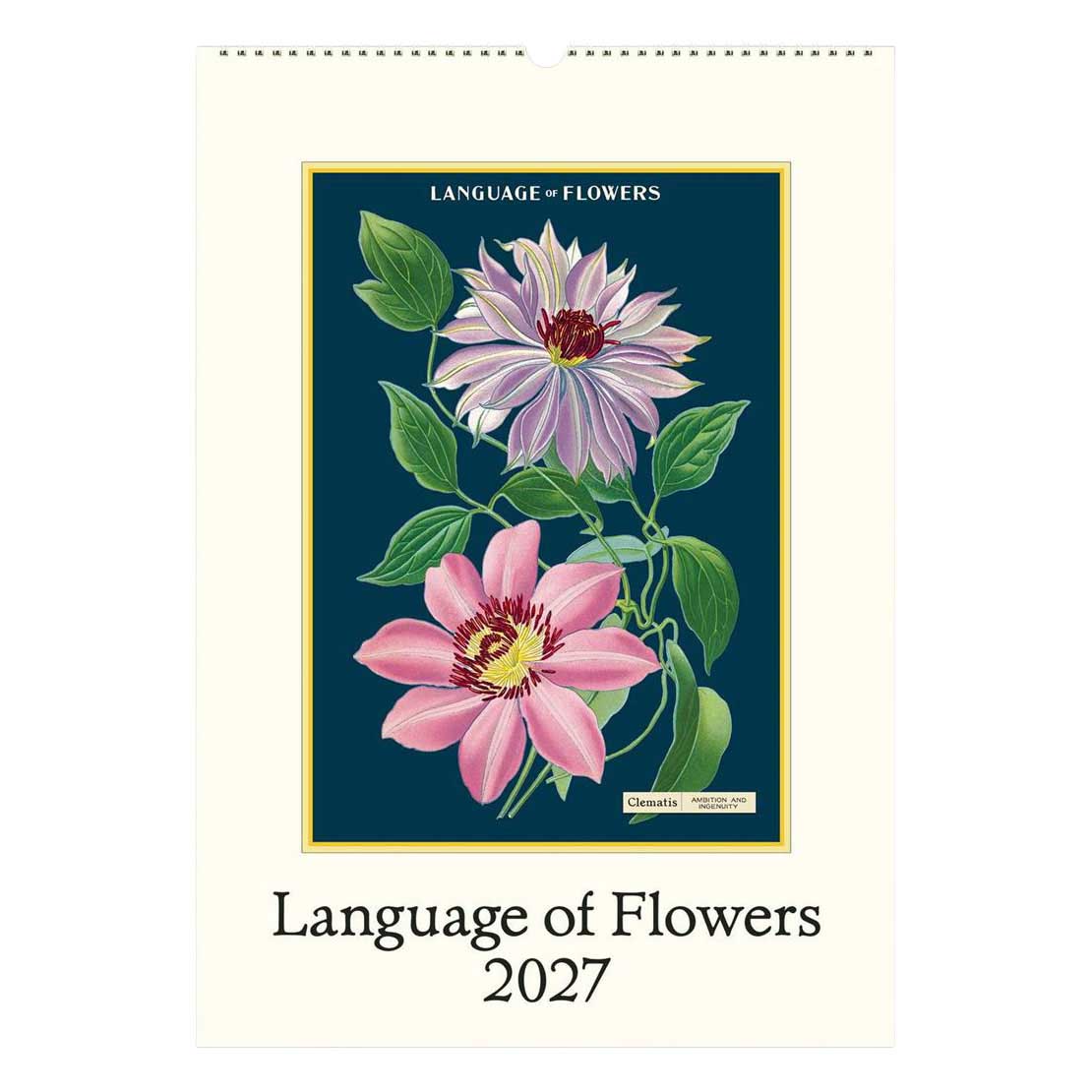 Cavallini Language Of Flowers Wall Calendar 2027