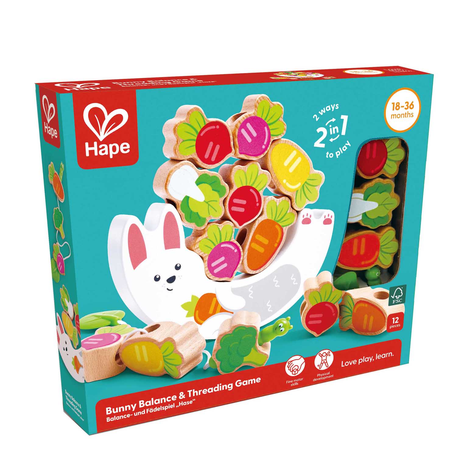 Hape Bunny Balance & Threading Game