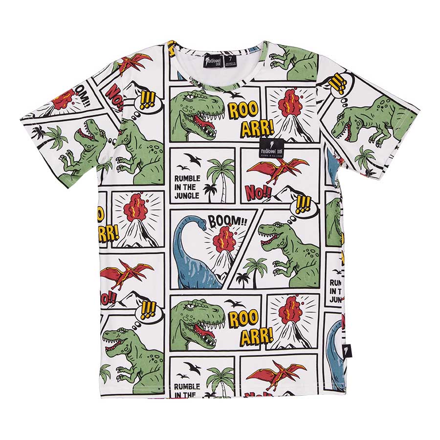 Radicool Dude Comic Dino Tee
