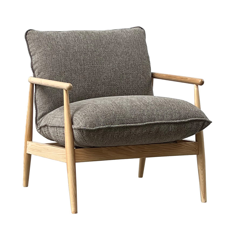 Le Forge Antonio Armchair Light Oak with Latte Fabric