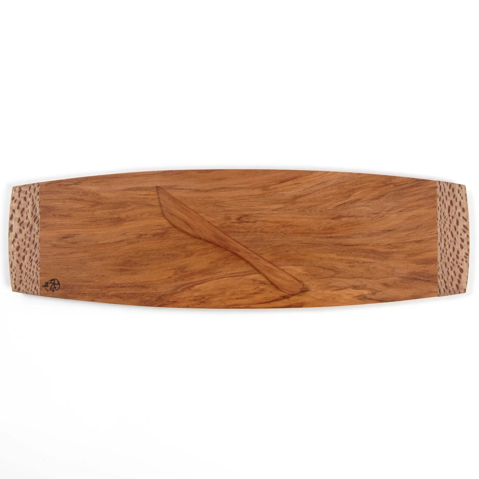 MZ Design Waka Pate Cheese Board With Knife Large - Rimu