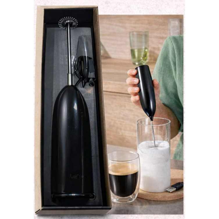 Bodum Bistro Schiuma Rechargeable Milk Frother - Black