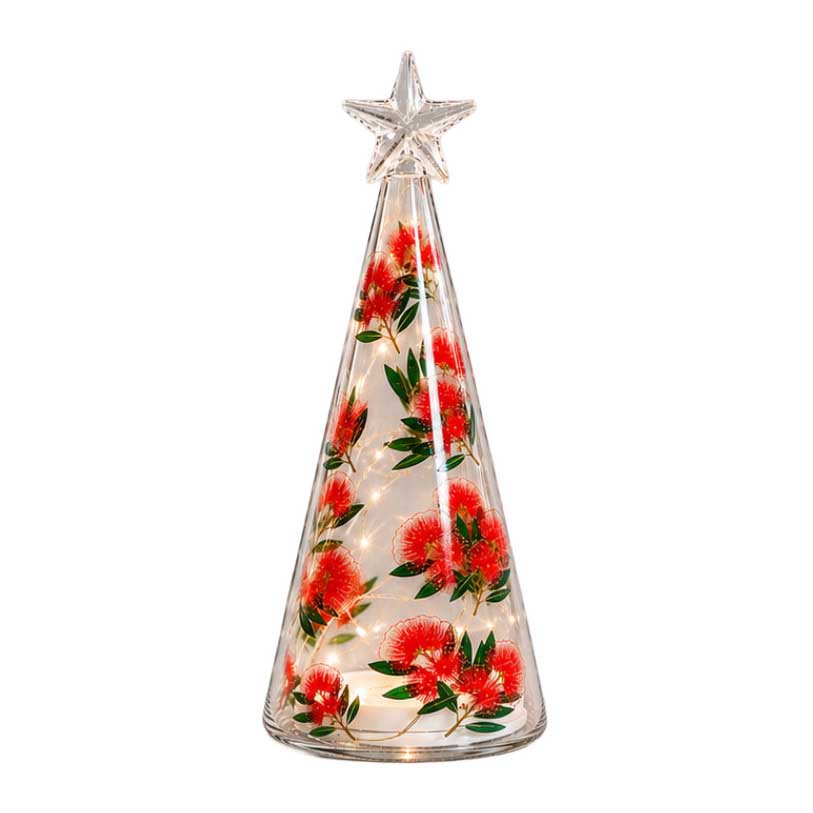 Stellar Haus Pohutukawa Glass Tree 19cm