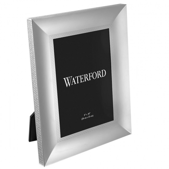 Waterford Lismore Diamond Silver Frame 8x10