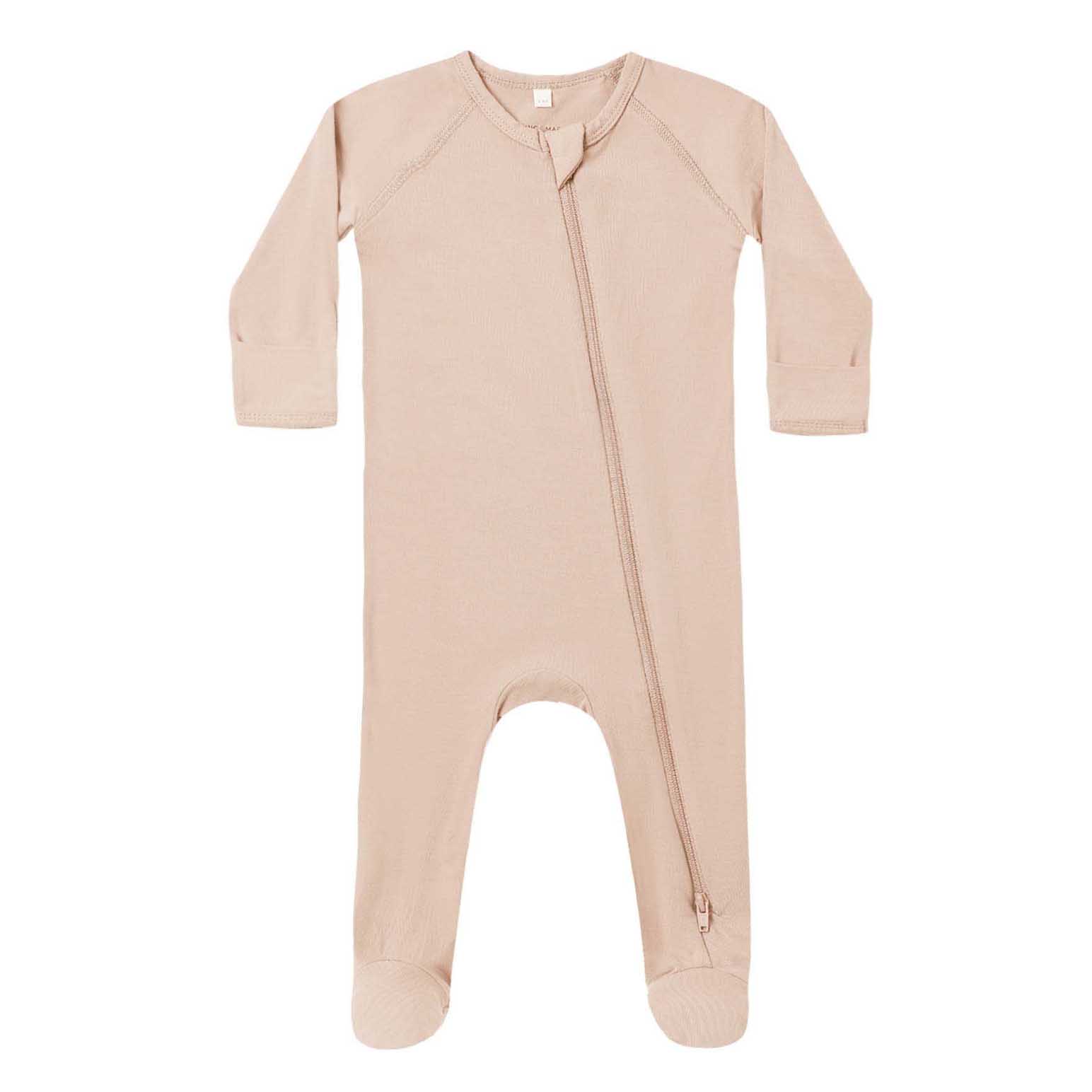 Quincy Mae Bamboo Zip Footie