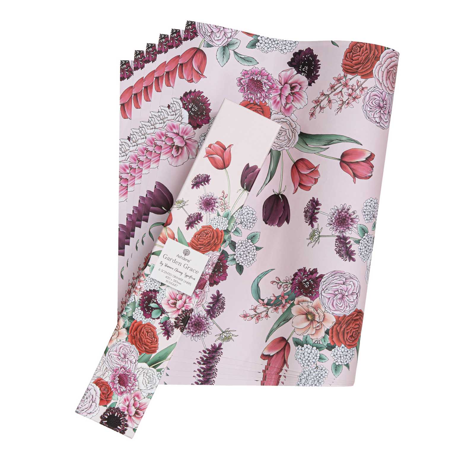 Ashdene Garden Grace 6Pk Bouquet Drawer Liner
