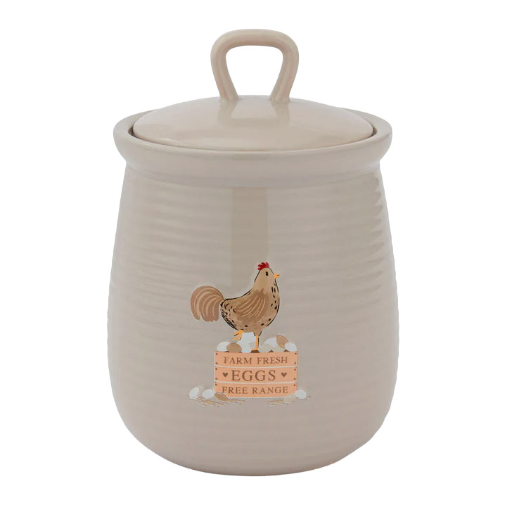 Cooksmart Hen House Lane Canister - Farm Fresh Eggs