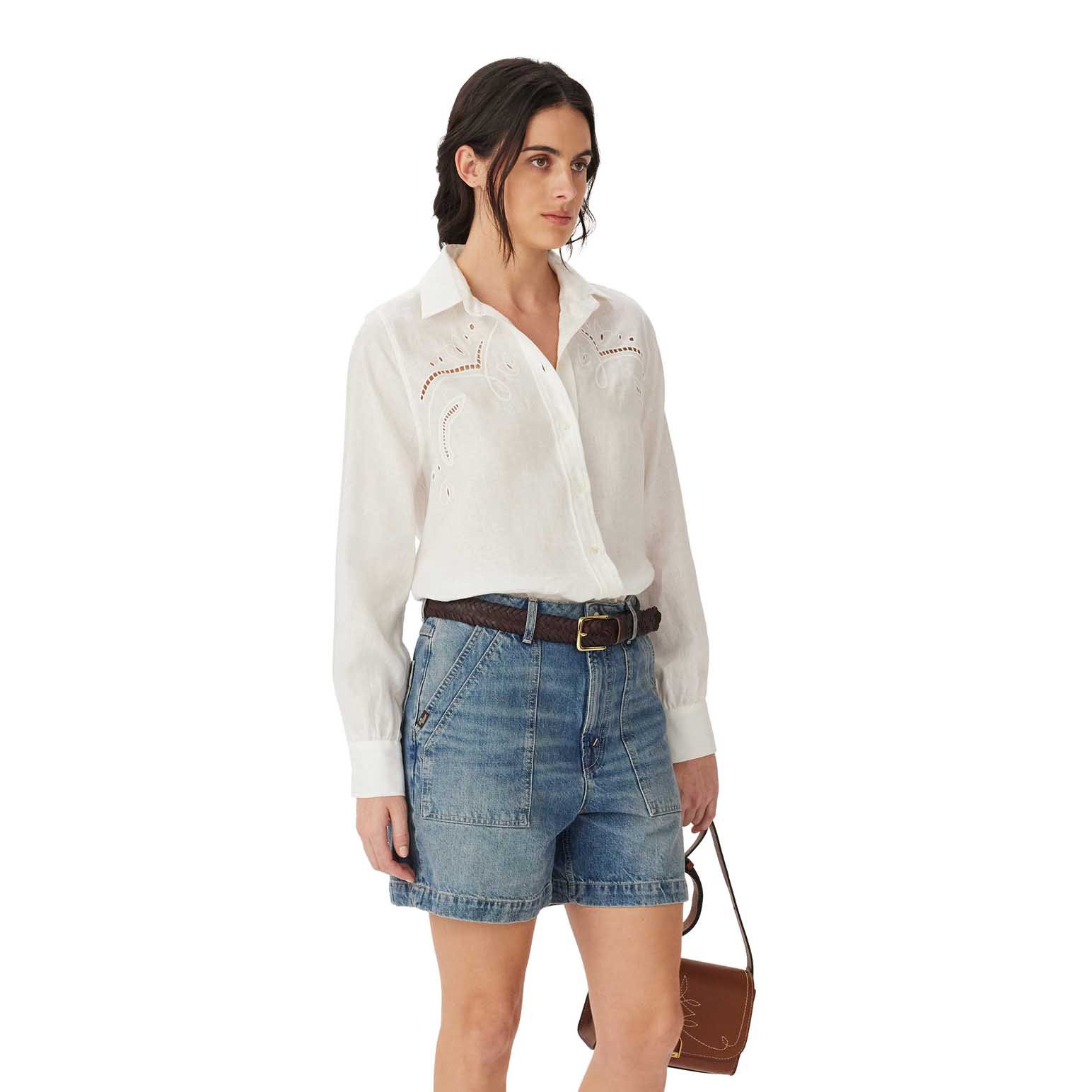 R.M. Williams Broderie Linen Shirt