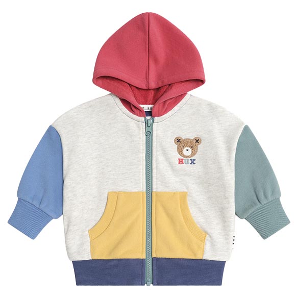 Huxbaby Huxbear Zip Up Hoodie Colour Block 3-5Y