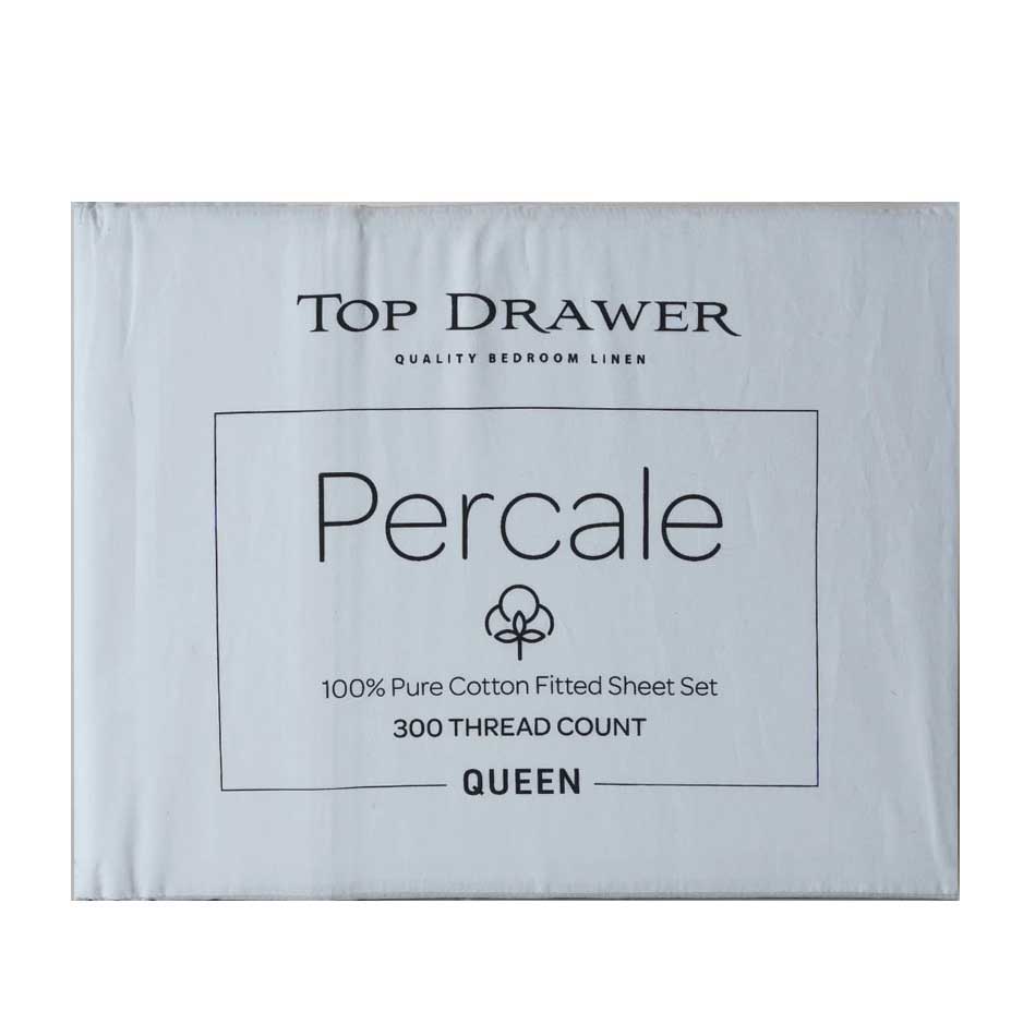 Top Drawer 300TC Cotton Percale Sheet Set