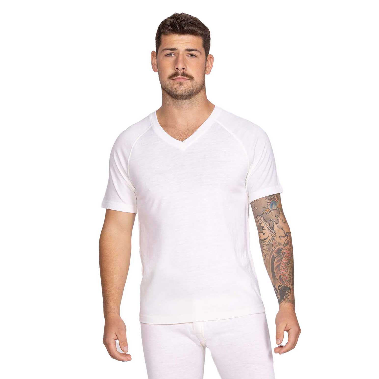 Supreme Mens Merino Wool V Neck Short Sleeve Vest