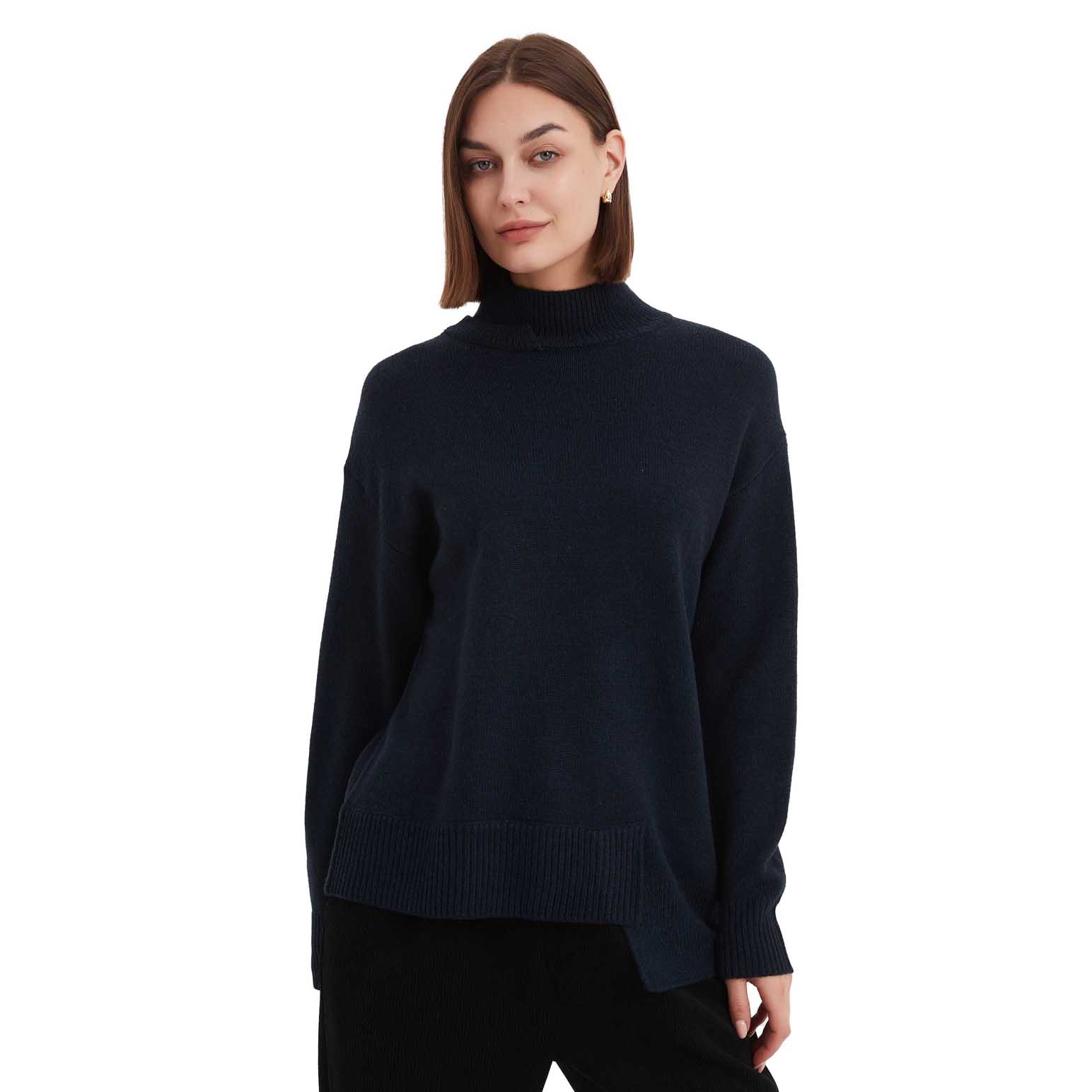 TIRELLI Asymmetric Hem Knit Jumper