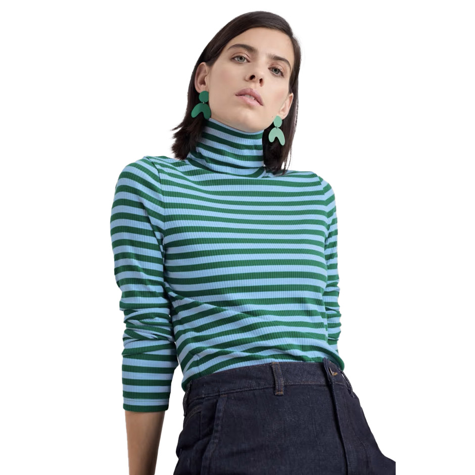 Seasalt Cornwall Hazel Rib Top Mini Cornish Spring Sky Glade