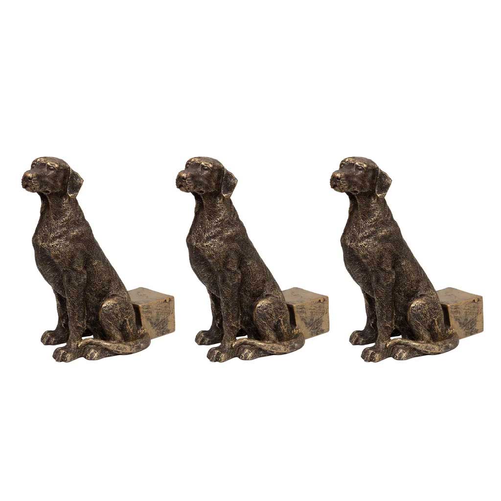 French Country Ralph Dog Pot Stand Large (3PC)