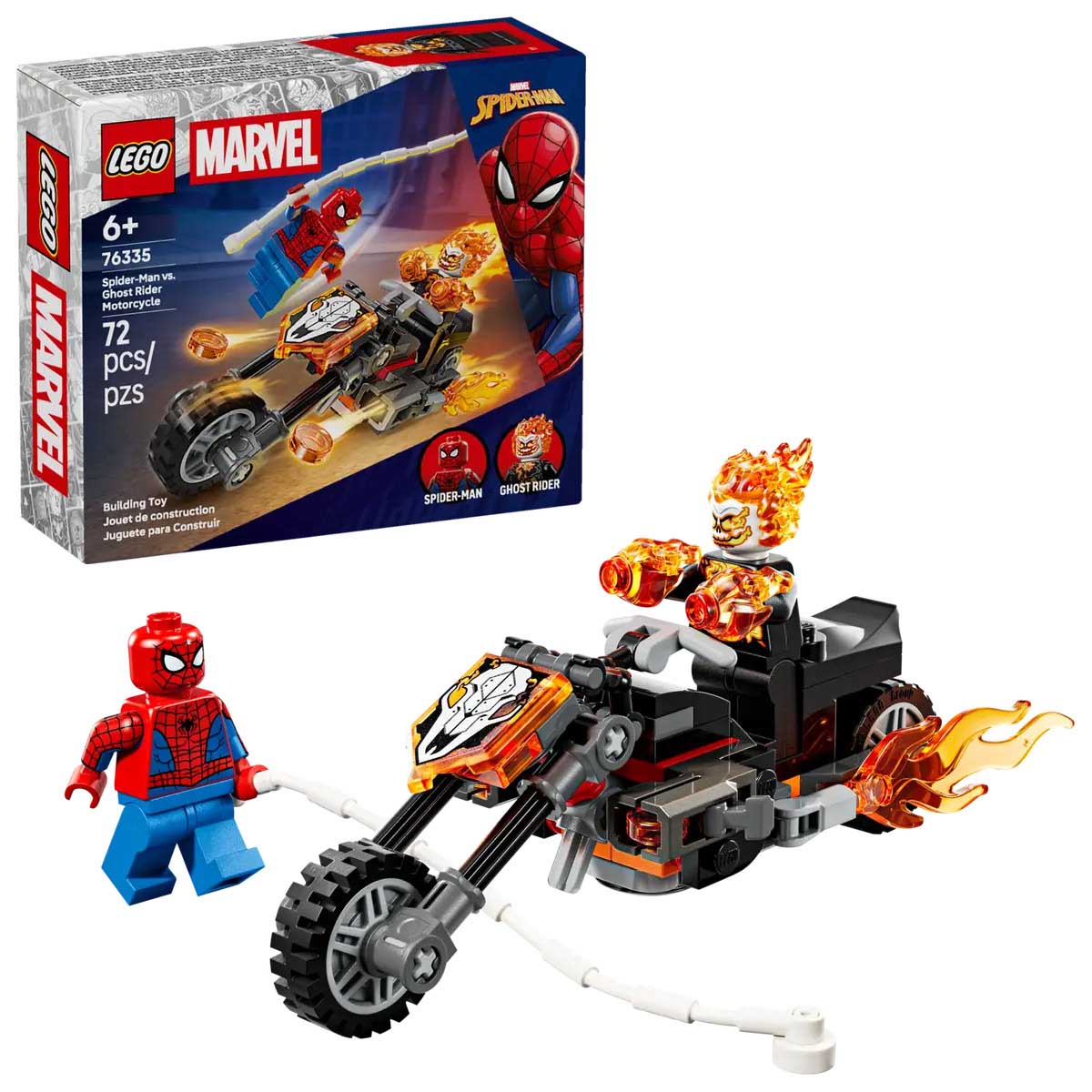 LEGO Super Heroes Marvel Spider-Man vs. Ghost Rider Motorcycle