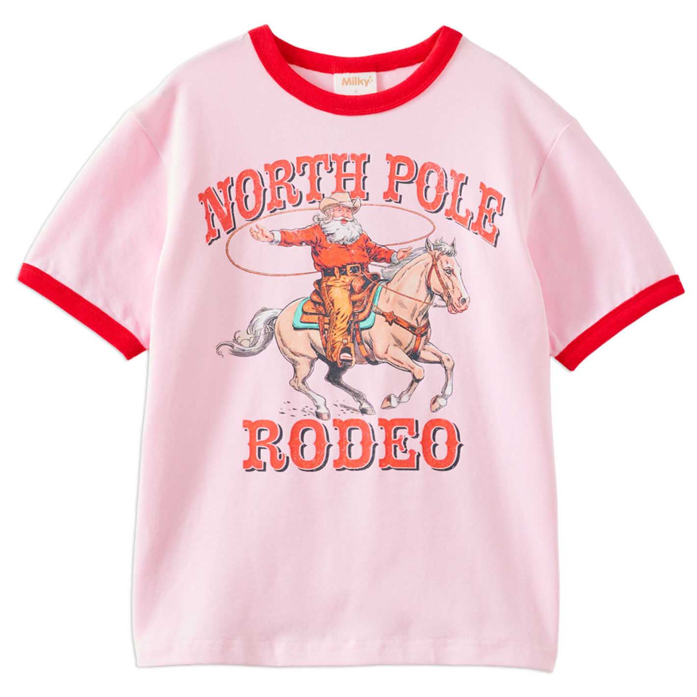 Milky Rodeo Santa Tee 2-7Y