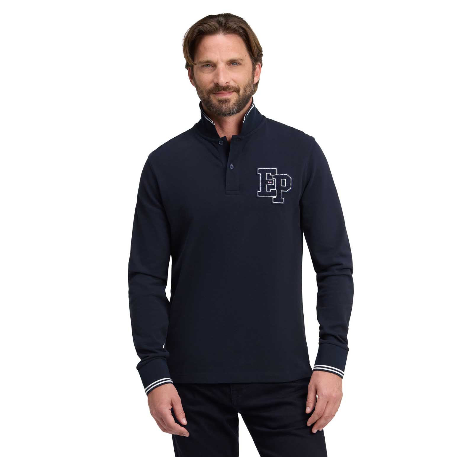 Eden Park Paris Long Sleeve Polo Shirt