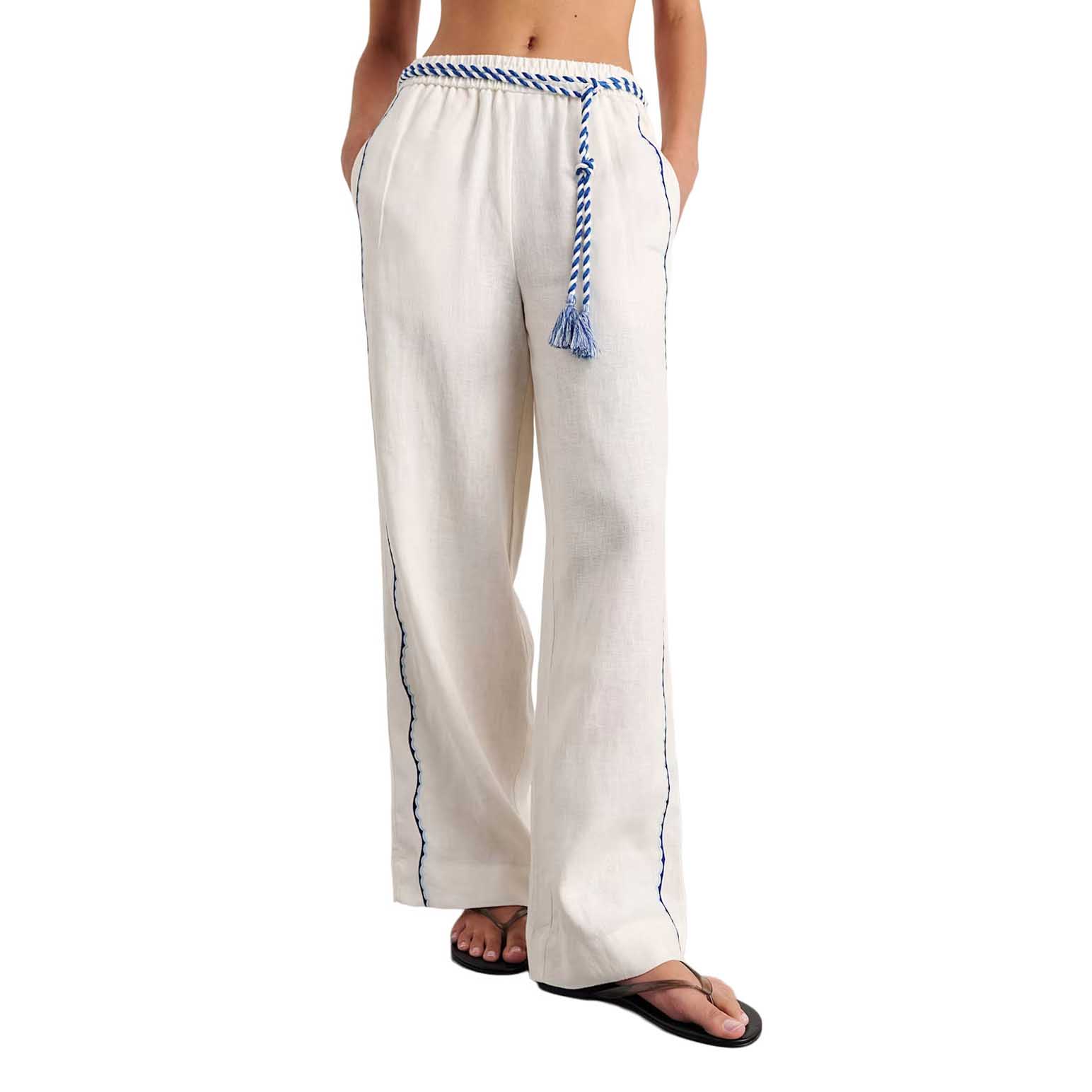 JAG Seahorse Linen Pull On Pant