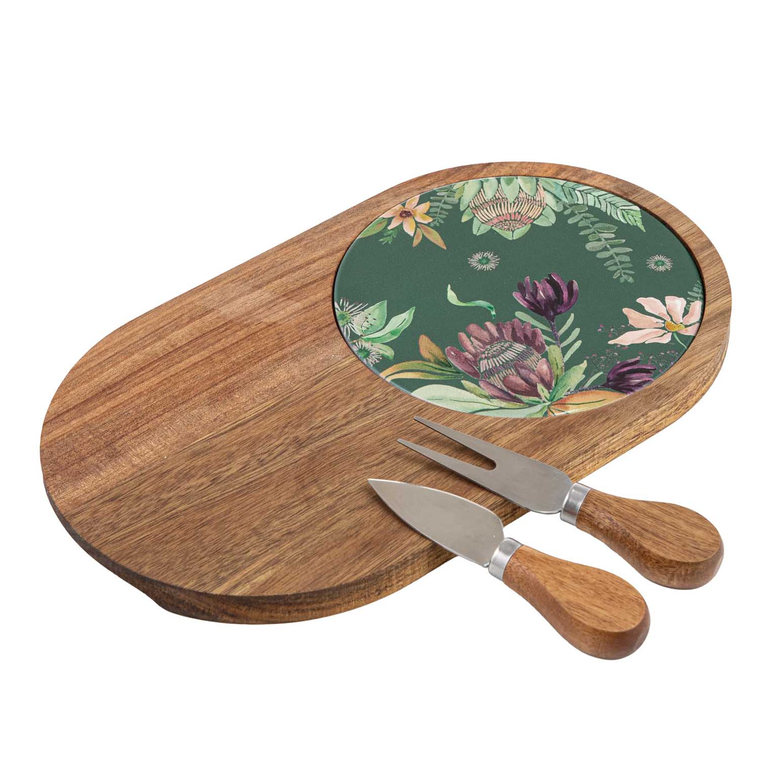 Ladelle Leura Platter And Cheese Knife Set