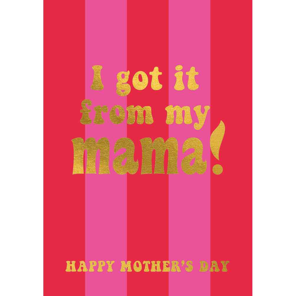 Image Gallery Mama Text Mother's Day Card