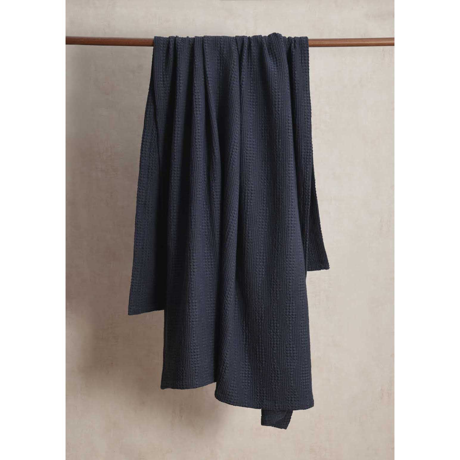 MM Linen Ansel Throw 150x200 - Navy