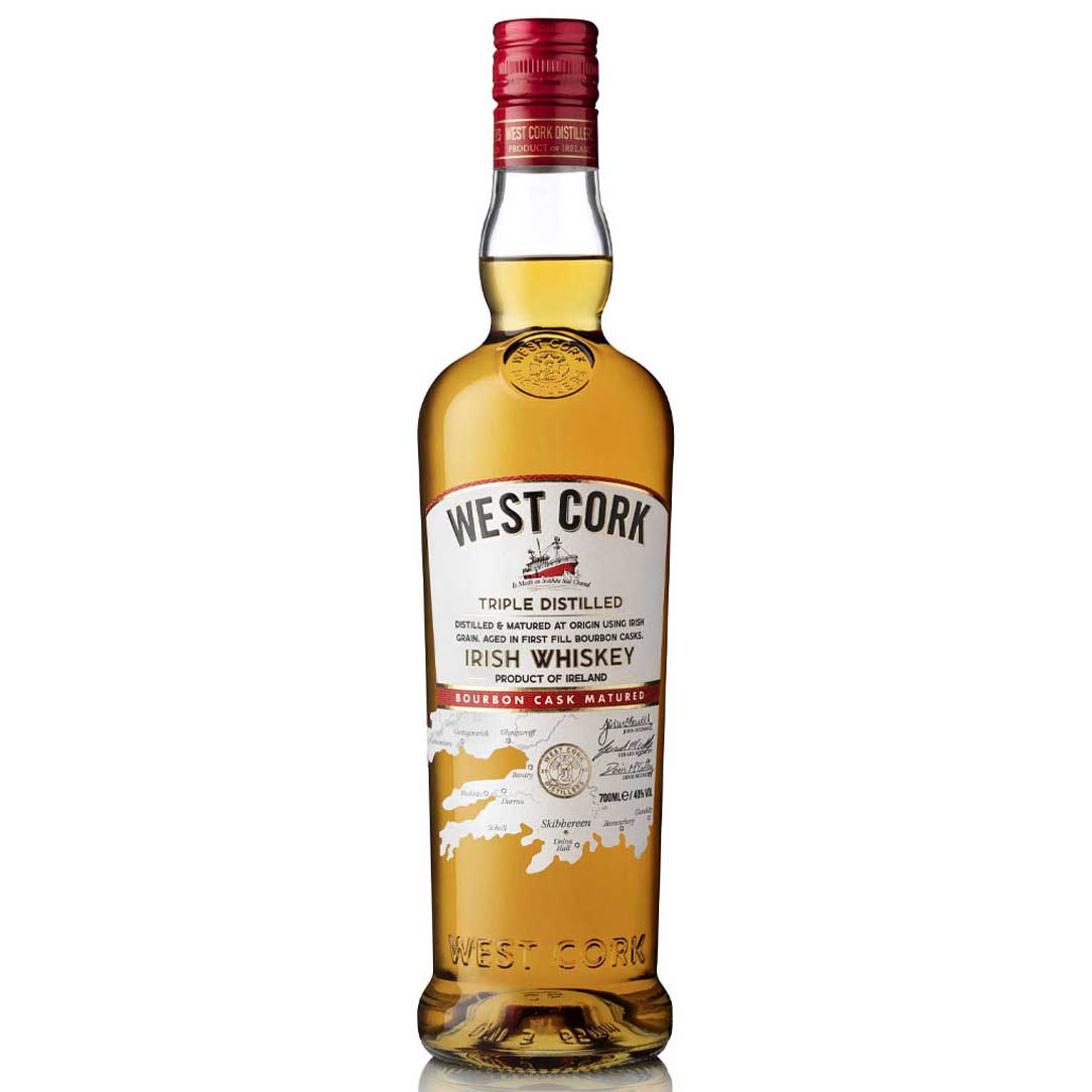 West Cork 'Bourbon Cask Matured' Irish Whiskey 40% 700ml