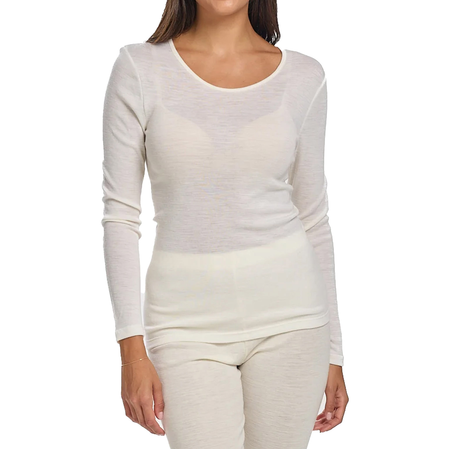 Baselayer Pure Wool Rib Long Sleeve