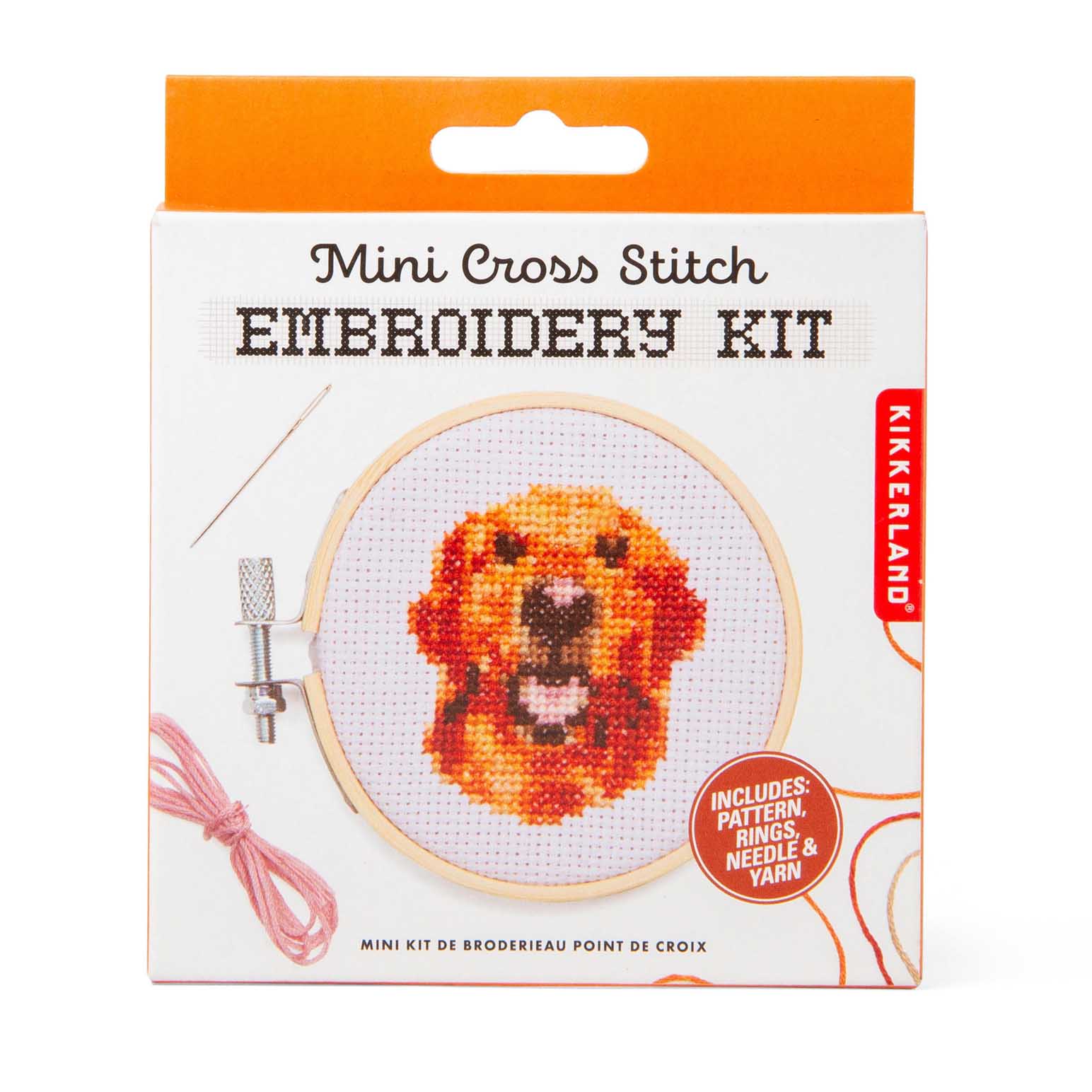 Kikkerland Mini Cross Stitch Embroidery - Dog