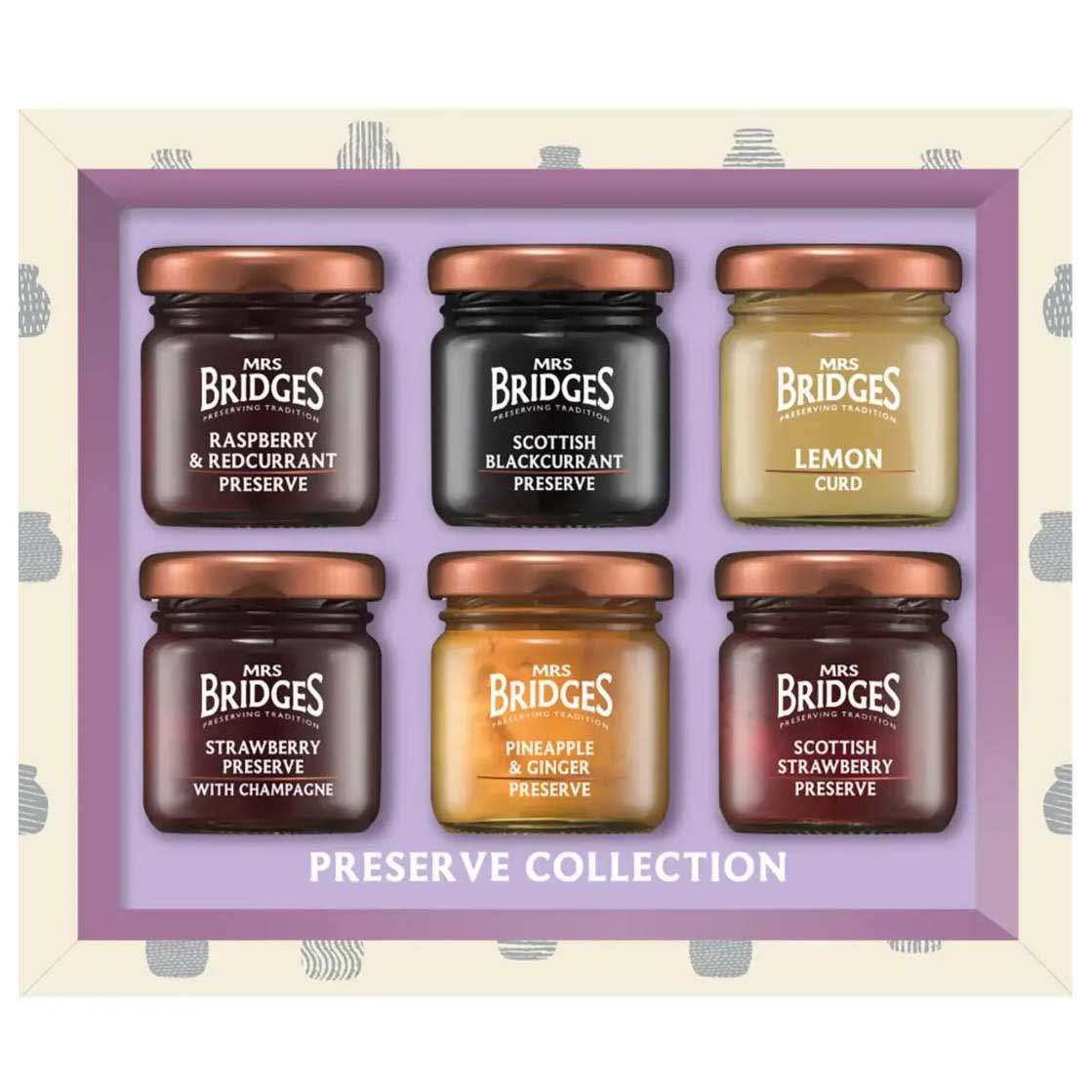 Mrs Bridges Preserve Collection Mini Gift Set 6x42g
