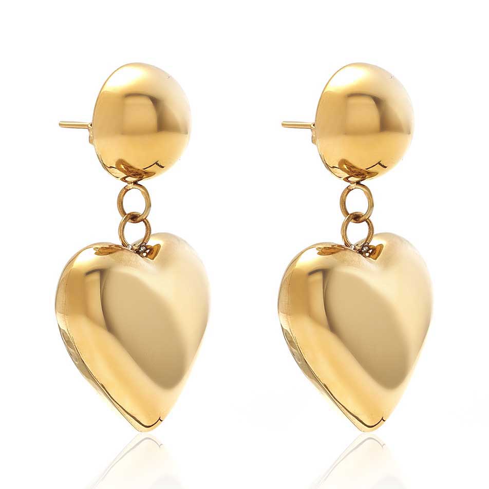 Silk & Steel Cupid Drop Earrings