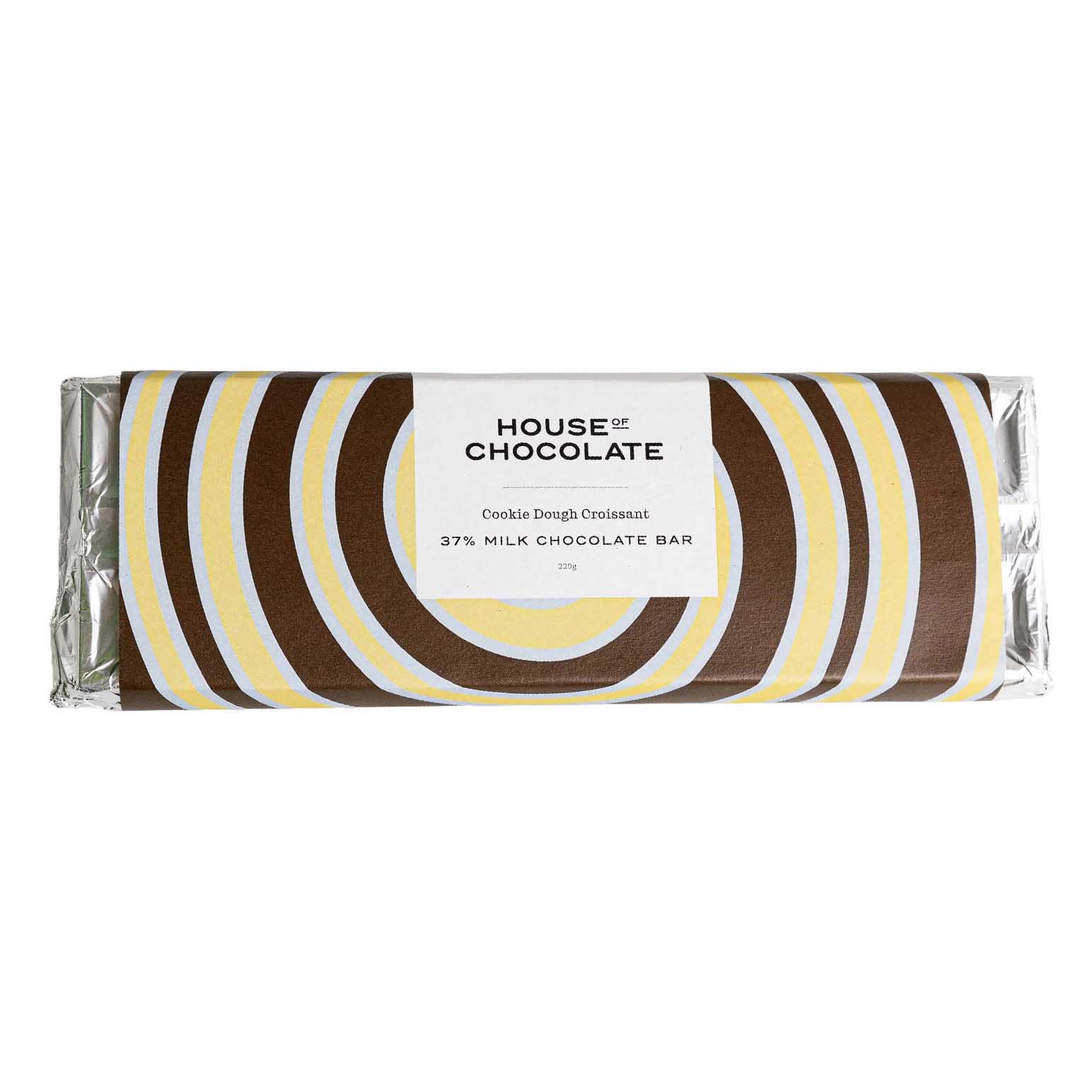 House of Chocolate Cookie Dough Croissant Chocolate Bar 220g
