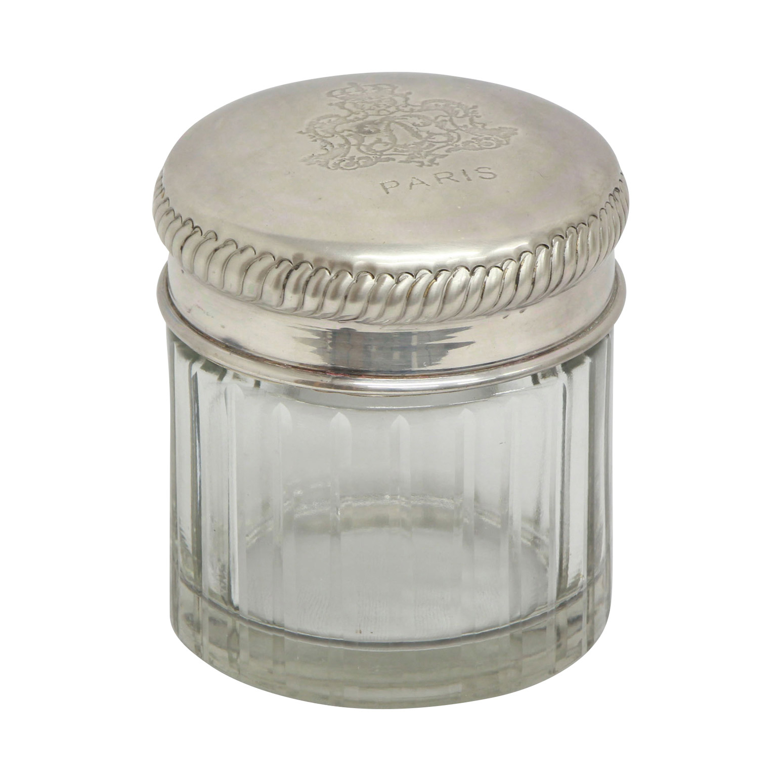 French Country Paris Glass Cannister Large