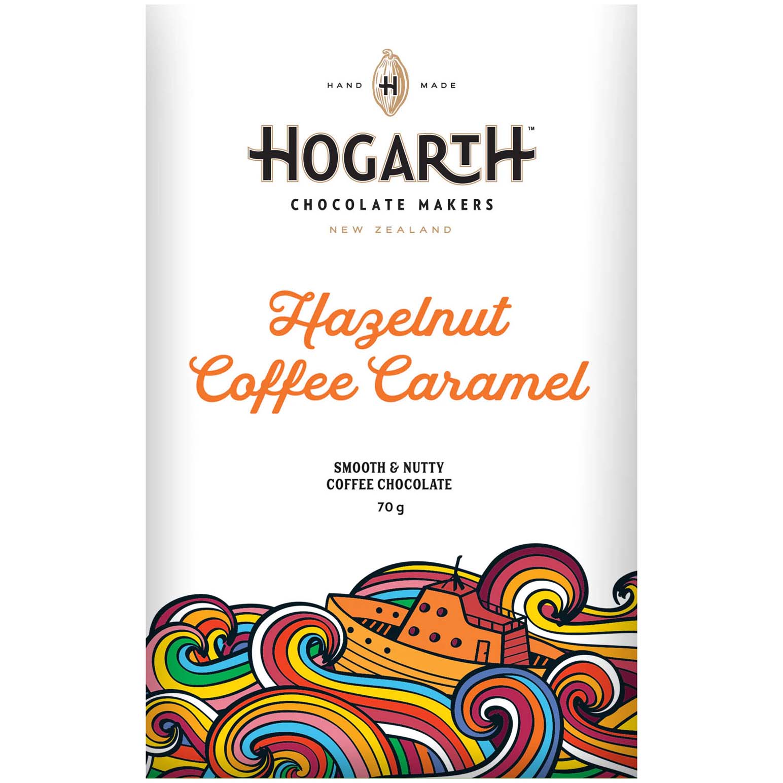 Hogarth Chocolate Hazelnut Coffee Caramel Bar 70g