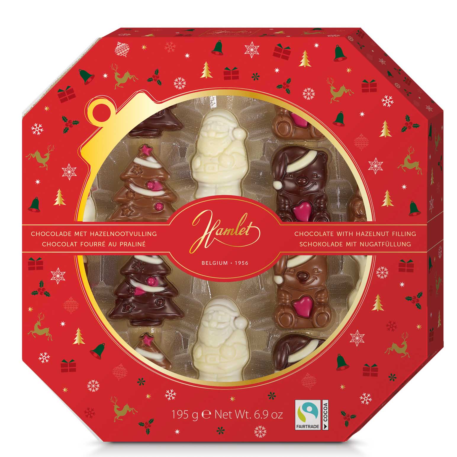 Hamlet Christmas Bauble Chocolates With Hazelnut Filling 195g