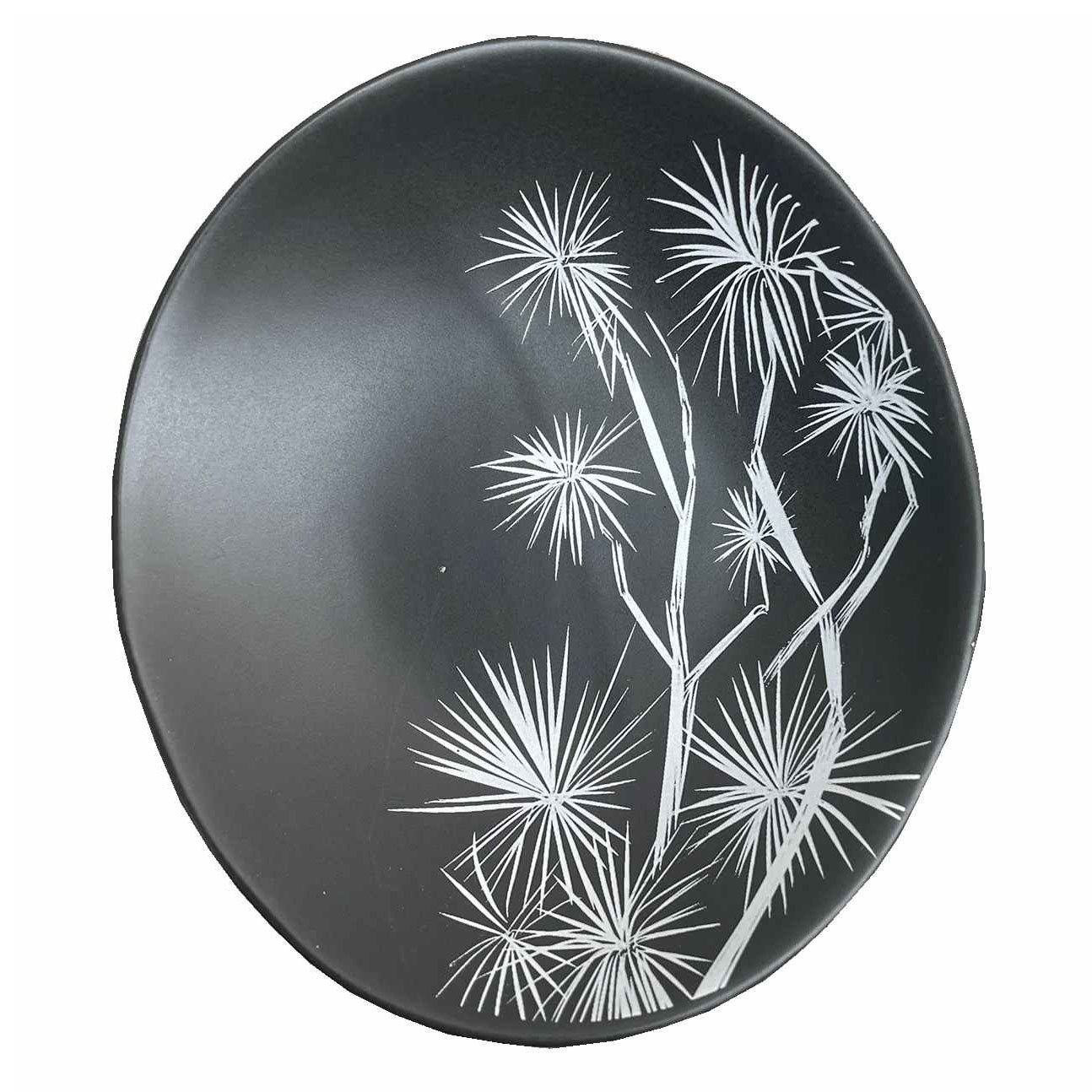 Jo Luping Ti Kouka White On Black 10cm Porcelain Bowl