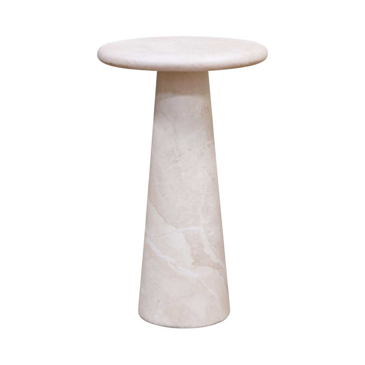 Vista Martini Side Table - Travertine
