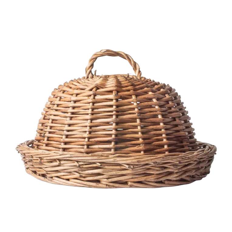French Country Riviera Woven Round Dome Small