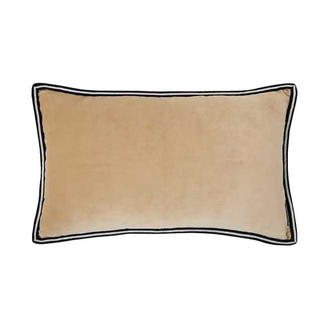 Wallace Cotton Maison Velvet Rectangle Ribbon Cushion Cover 35X55cm