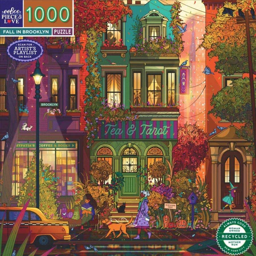 eeboo Fall in Brooklyn 1000 Piece Puzzle