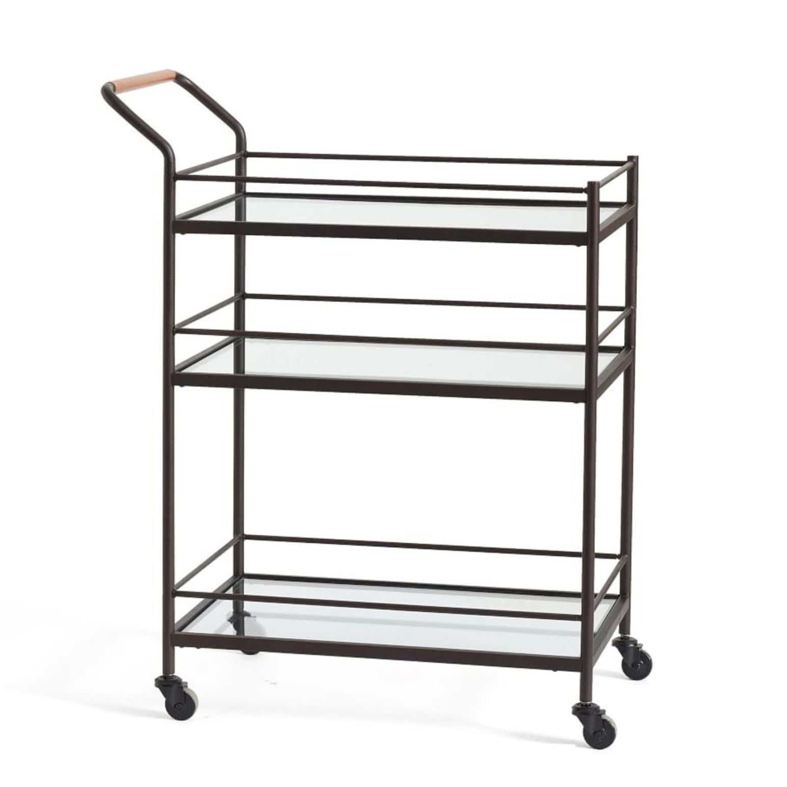 Pottery Barn Hugo Bar Cart Bronze