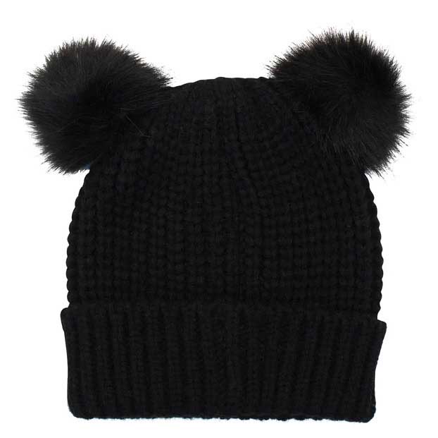 Morgan & Taylor Nakita Double Pom-Pom Beanie