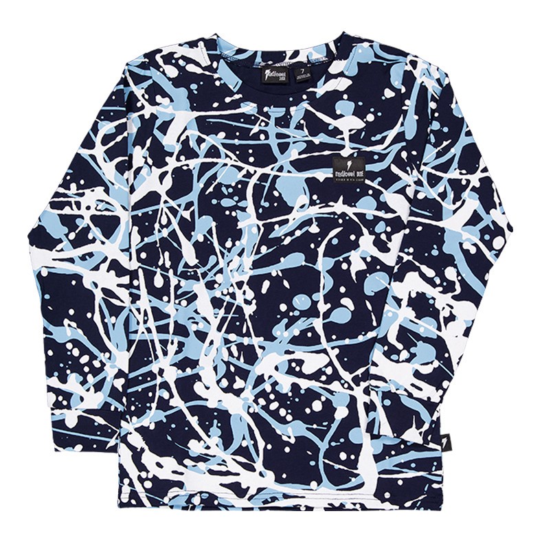 Radicool Dude Blue Splatter LS Tee