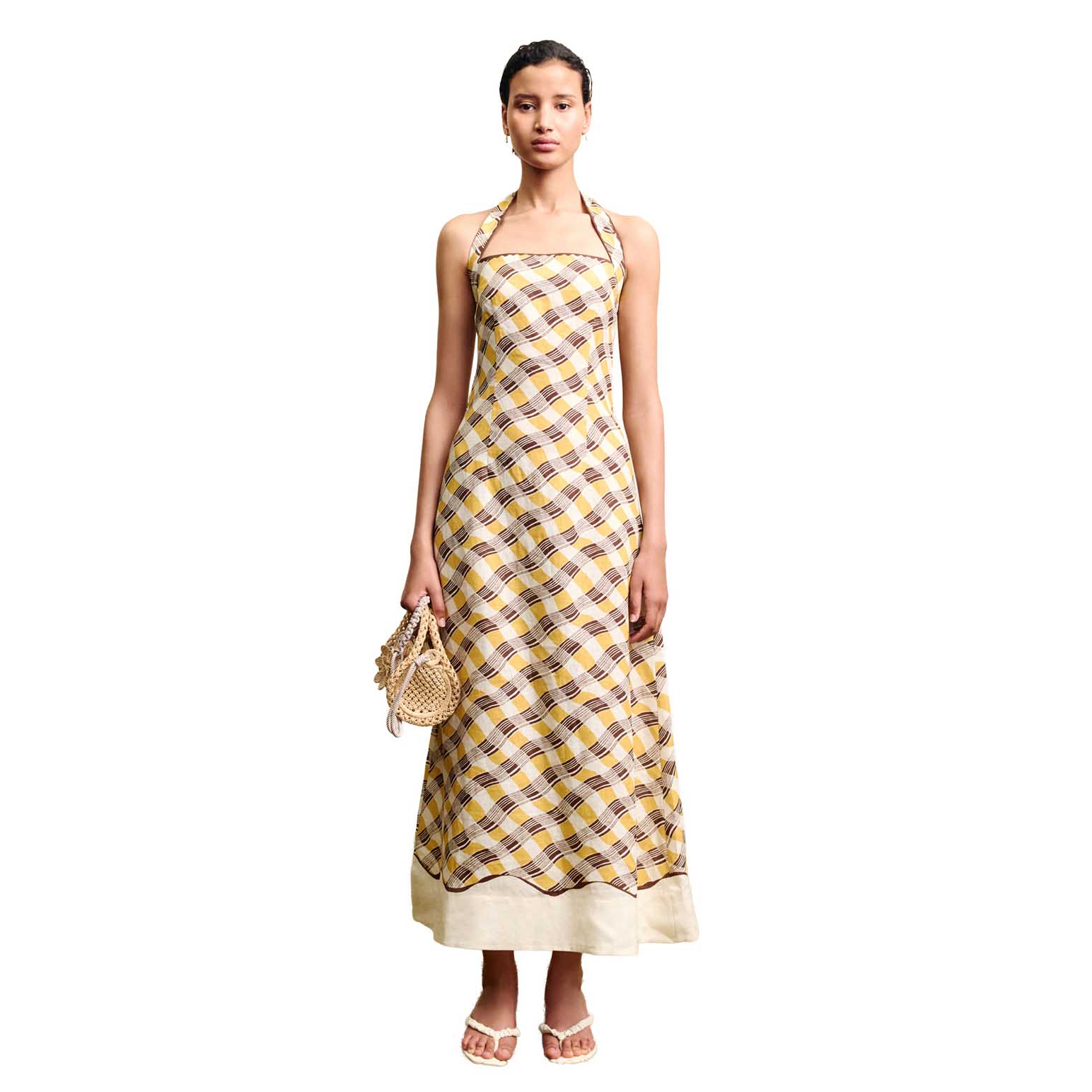 AL&Eacute;MAIS Basilia Halter Midi Dress