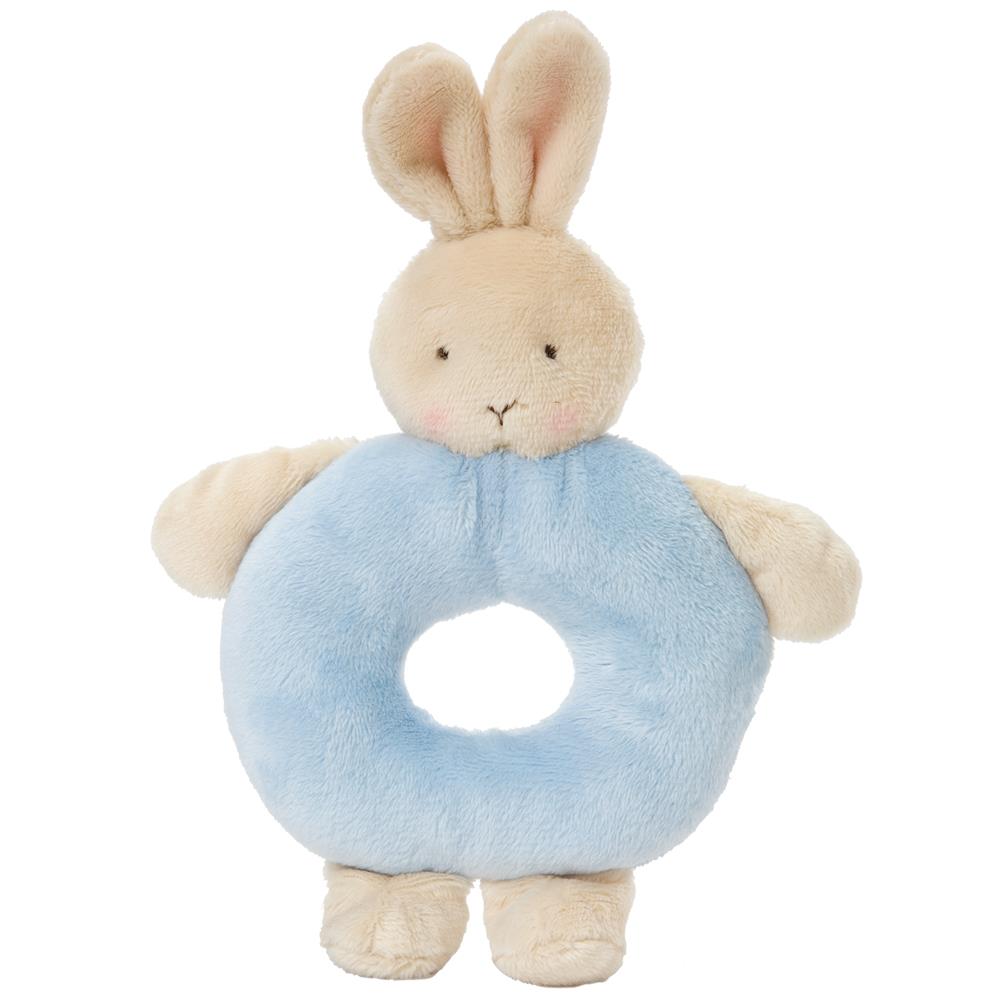 Bunnies By The Bay Bunny Ring Rattle Blue