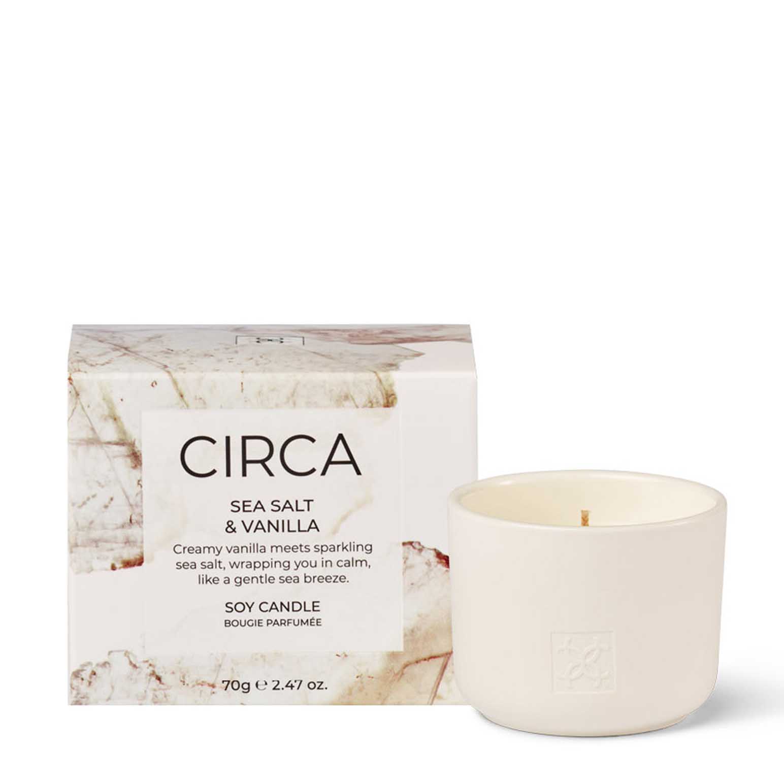 CIRCA Sea Salt & Vanilla Soy Candle 70g