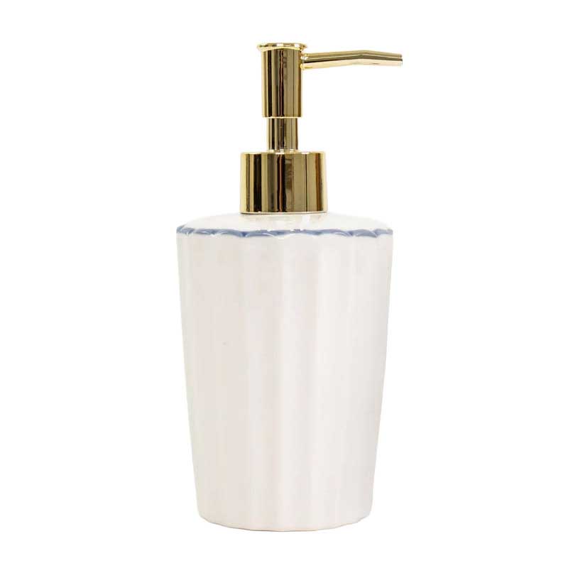 Emporium Bellamy Collection Soap Dispenser - White & Blue
