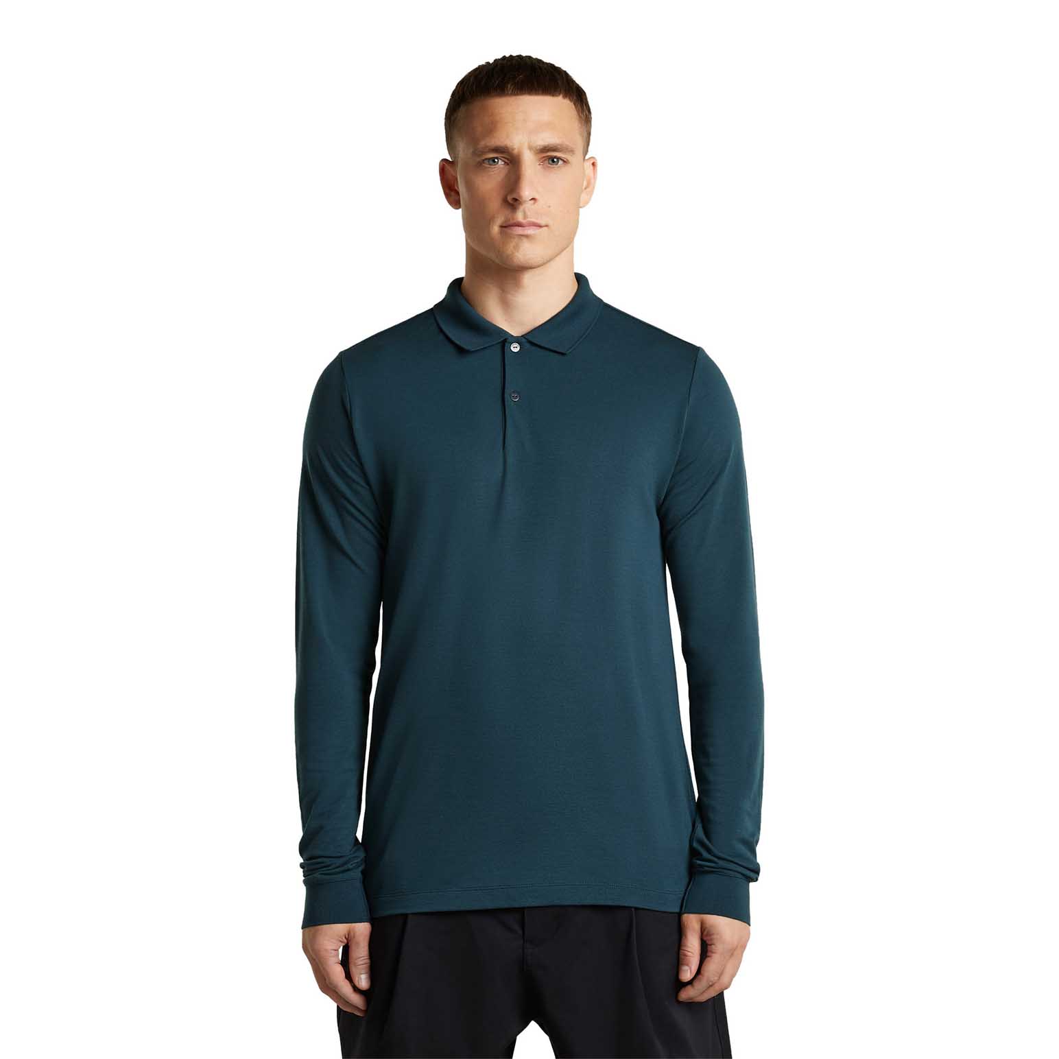 Icebreaker M 15.5 MerinoFine Pique LS Polo