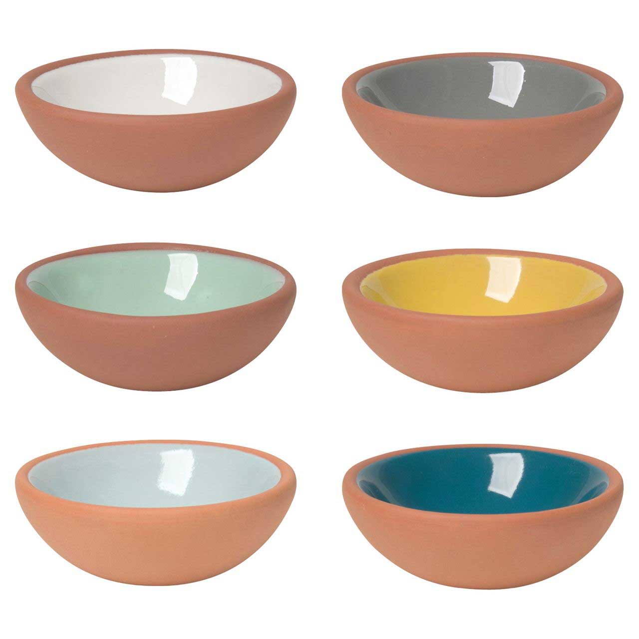 Danica Pinch Bowl Set Of 6 - Sky Terracotta