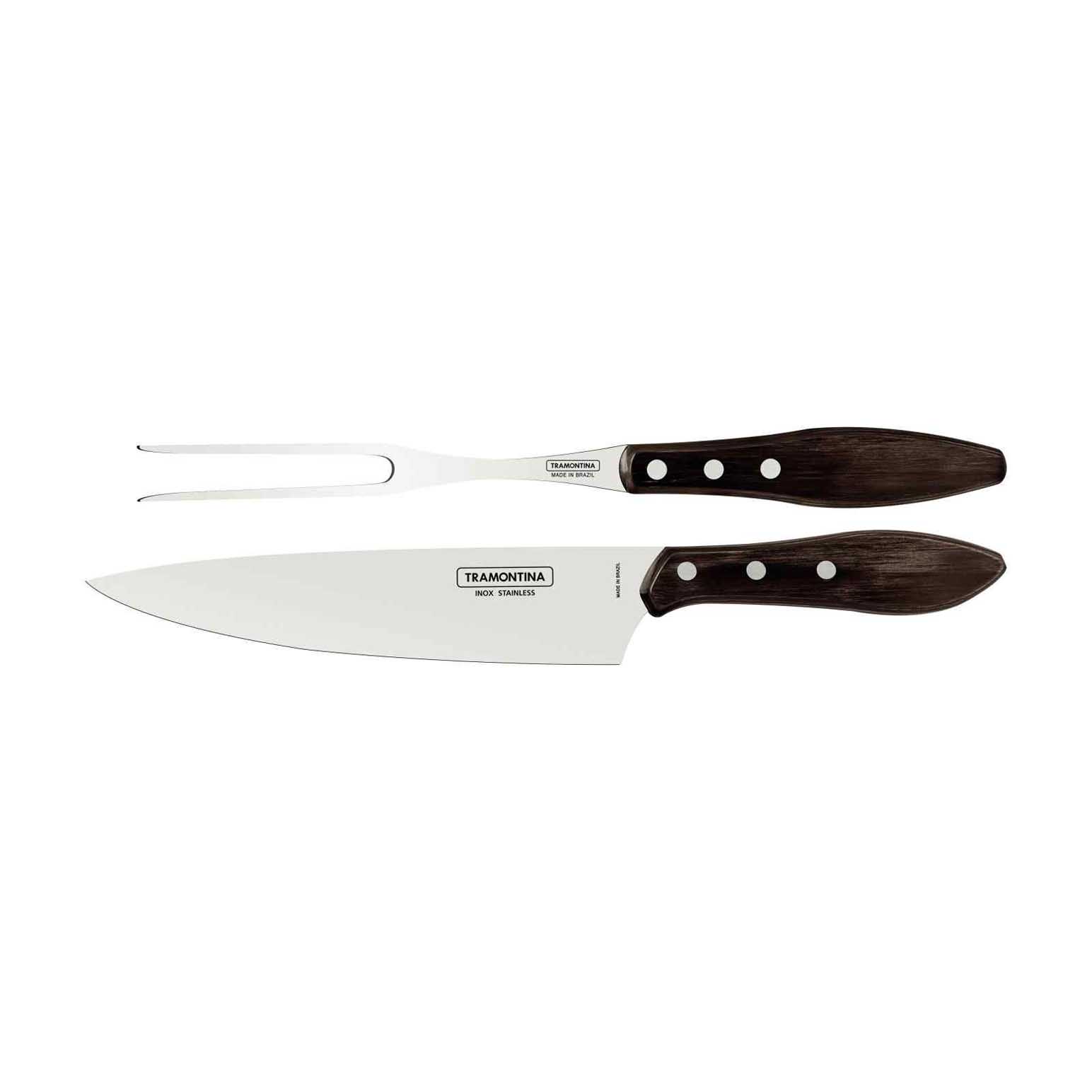 Tramontina Churrasco Barbecue Set Polywood 2 Piece Set
