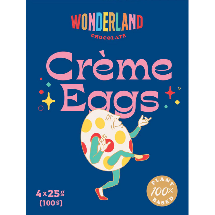 Wonderland Chocolate Creme Easter Eggs 4 x 25g